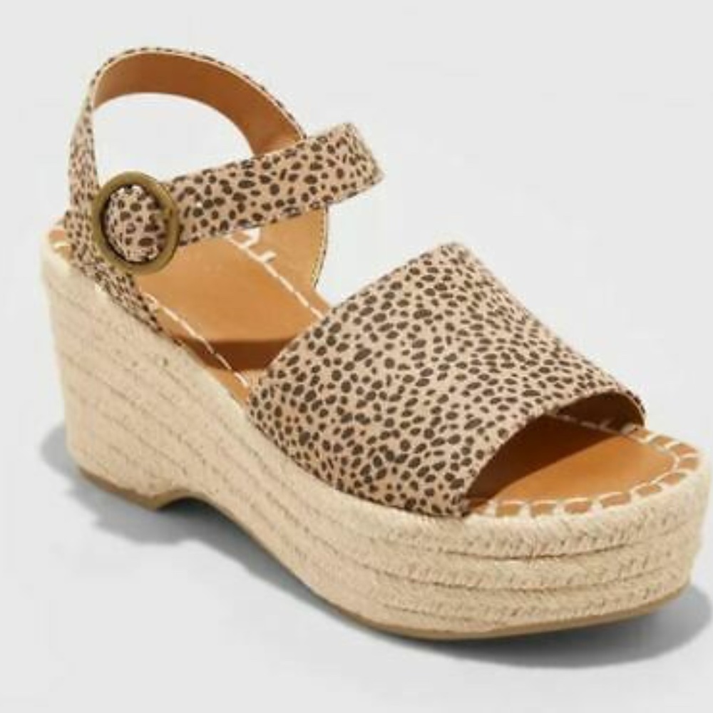 New Universal Thread | Brown Espadrille Wedges - image 2